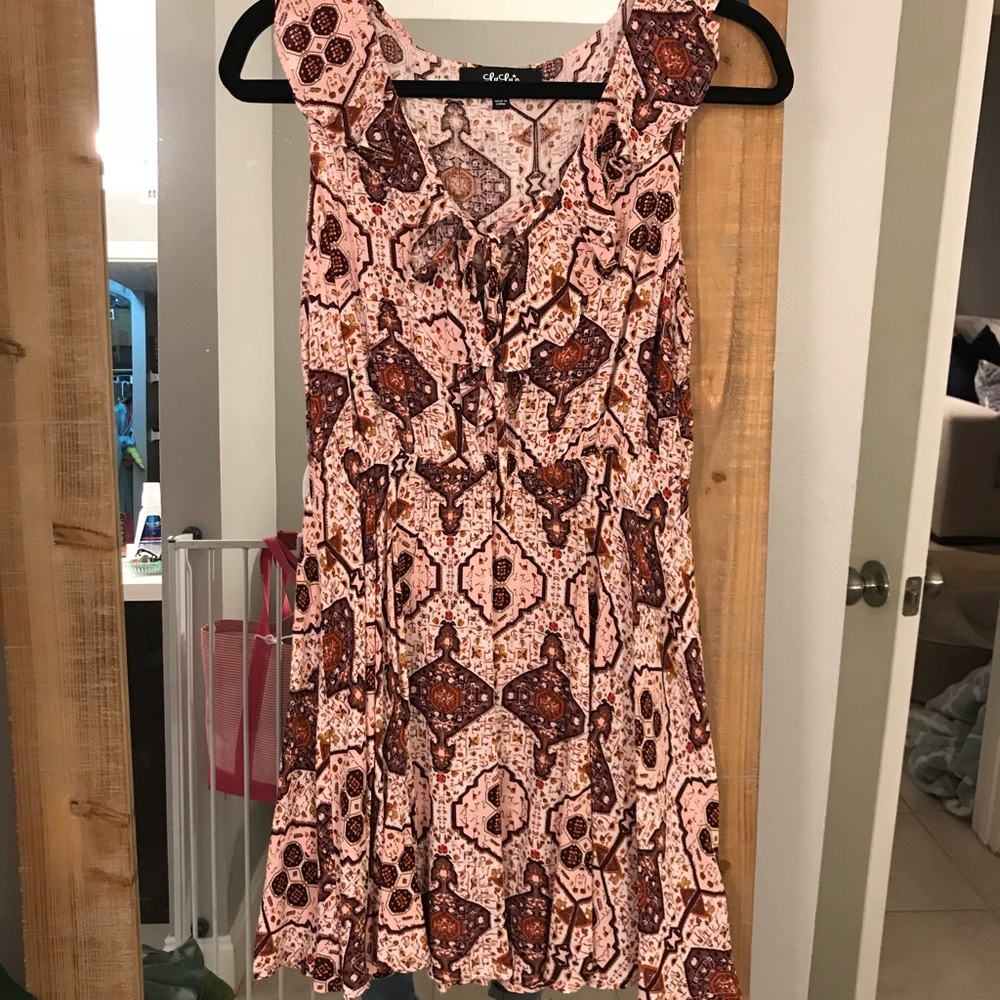 *NEW* Pink patterned sun dress